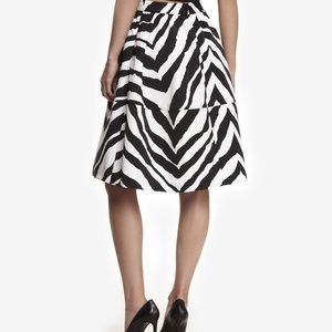 Express Zebra print skirt
